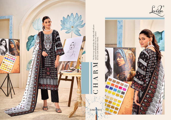 Naira Nx Vol 7 Black And White By Levisha Pakistani Print Cambric Cotton Dress Material Wholesale Online